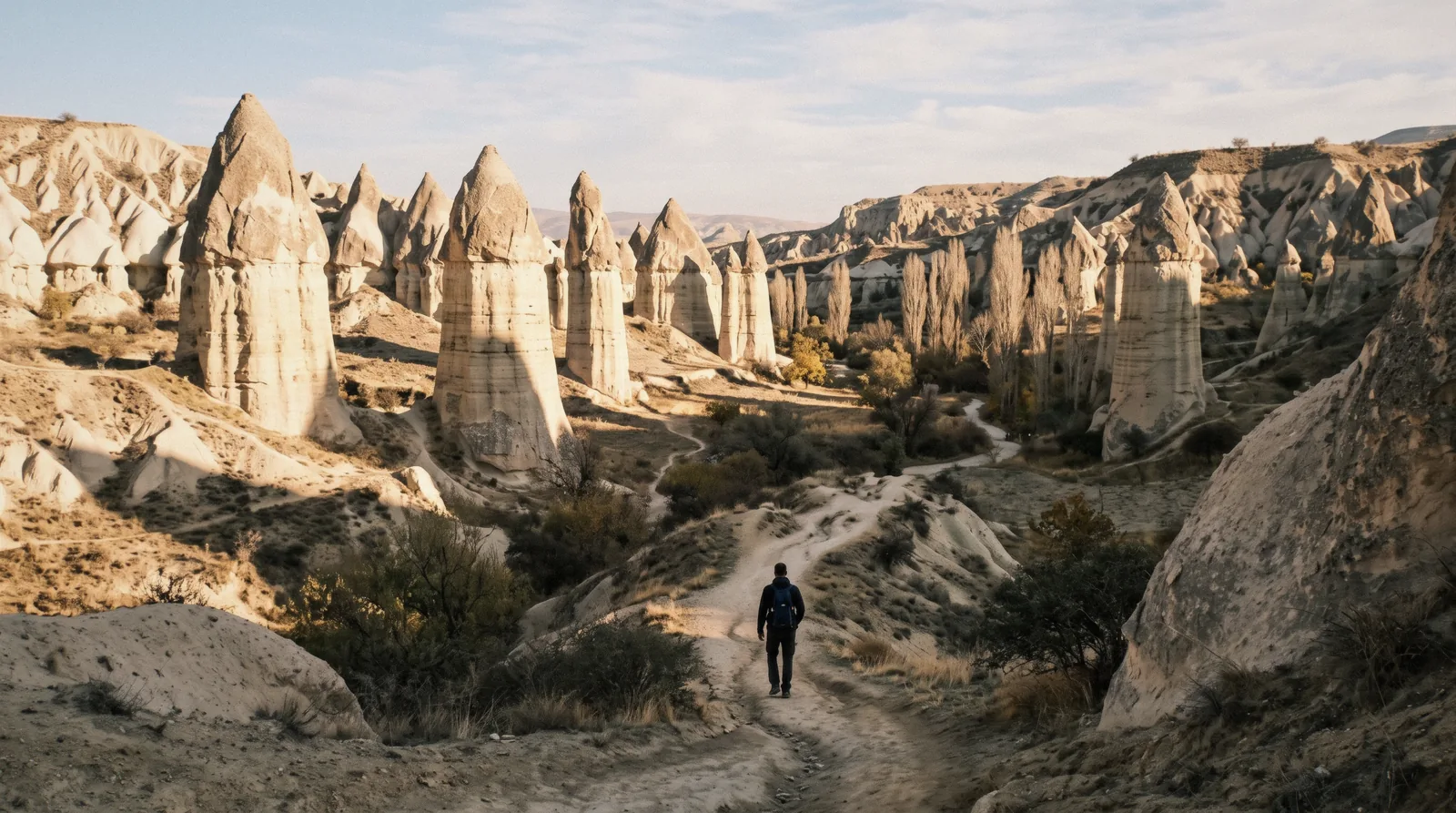 The valleys walk in Göreme, Cappadocia
