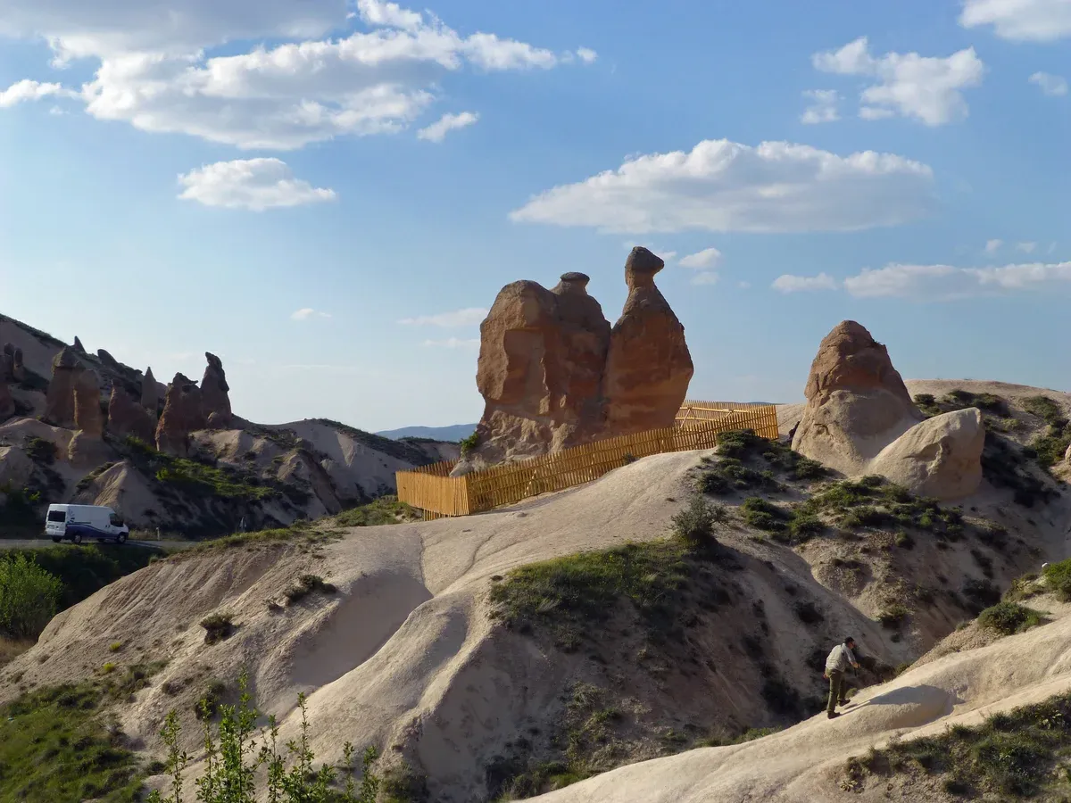 Eroded tuff shapes in Devrent Valley that visitors read as animal figures
